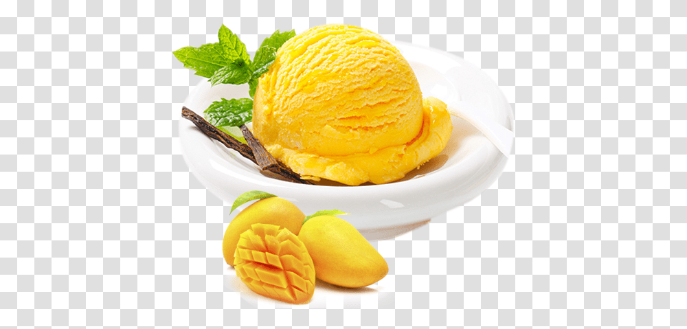 Mango Ice Cream Mango Ice Cream Background, Dessert, Food, Burger, Plant Transparent Png