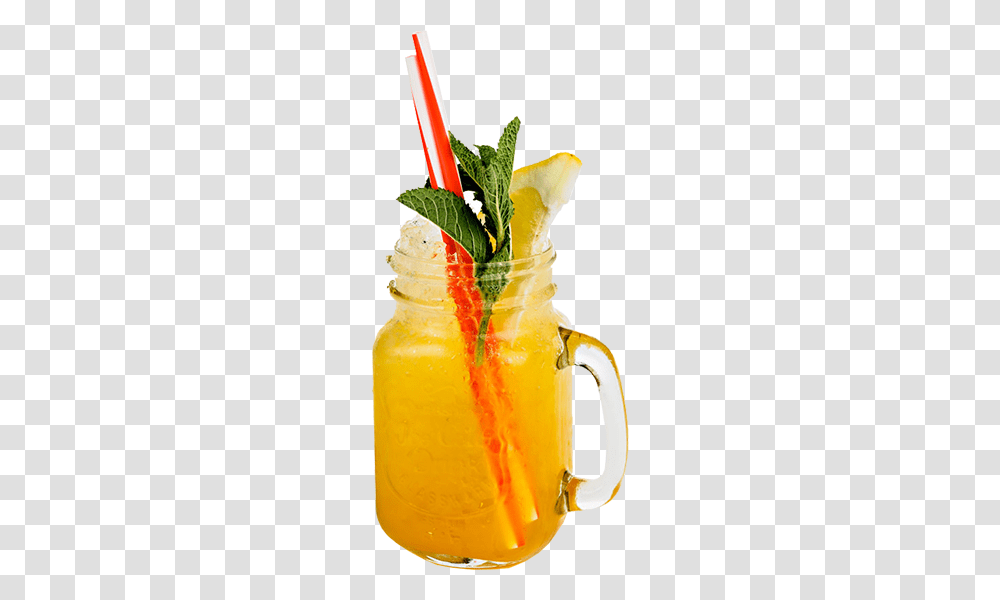 Mango Peach And Passionfruit Cooler Mocktail The Bulls Head, Beverage, Lemonade, Potted Plant, Vase Transparent Png