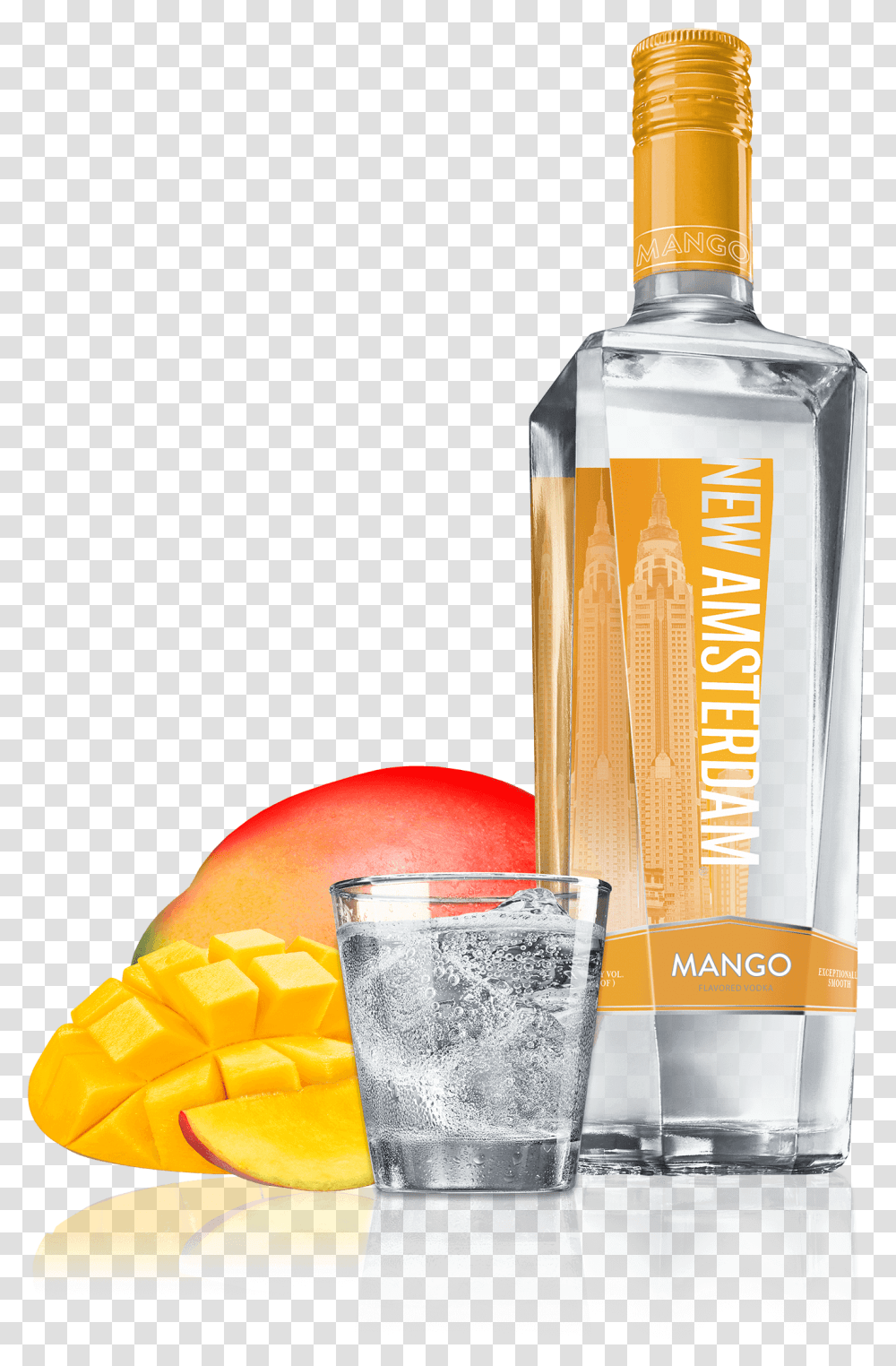 Mango Vodka New Amsterdam Vodka Coconut, Beverage, Drink, Liquor, Alcohol Transparent Png