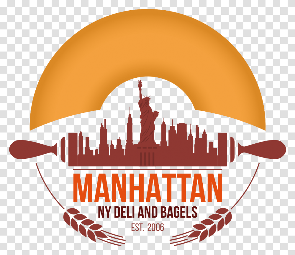 Manhattan Ny Deli Amp Bagels, Logo, Trademark, Helmet Transparent Png