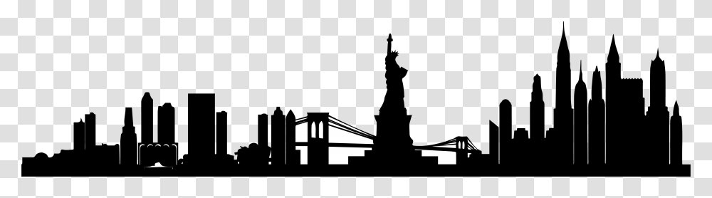 Manhattan Skyline Portable Network Graphics Vector New York Skyline, Silhouette, Building, Architecture, Spire Transparent Png