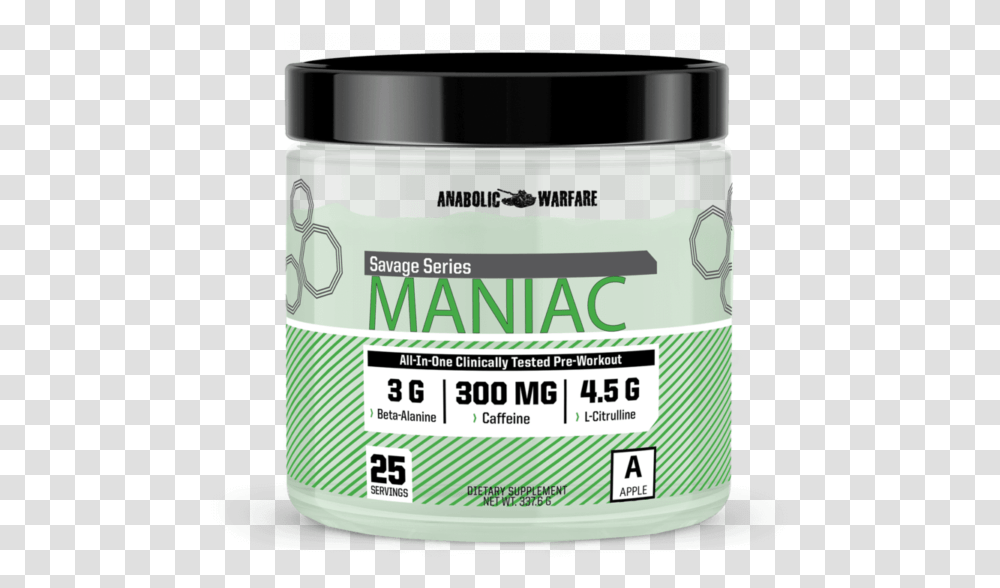 Maniac Pre Workout Anabolic Warfare, Mixer, Appliance, Label Transparent Png