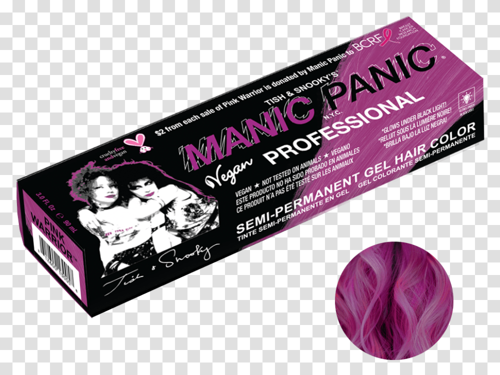 Manic Panic Pink Warrior, Person, Human, Incense, Aluminium Transparent Png