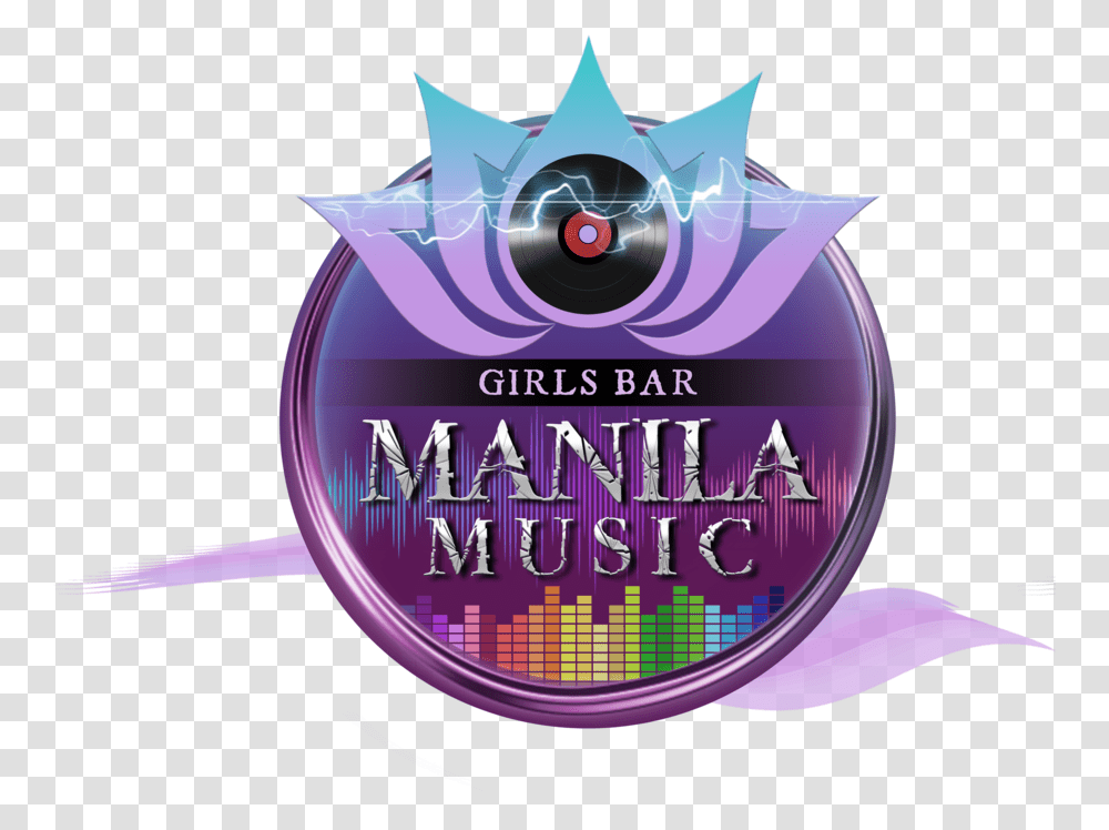 Manila Music Bar Love Music, Purple, Label, Birthday Cake Transparent Png