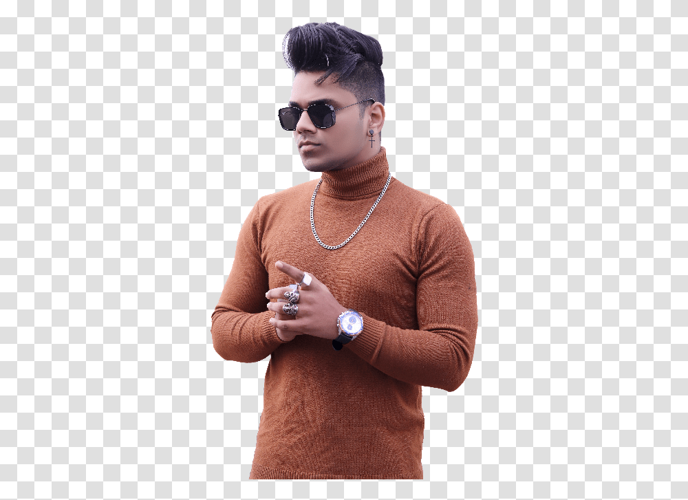 Manipulation Sunflower Photo Background Download Free Hd Male Model, Sunglasses, Accessories, Person, Wristwatch Transparent Png