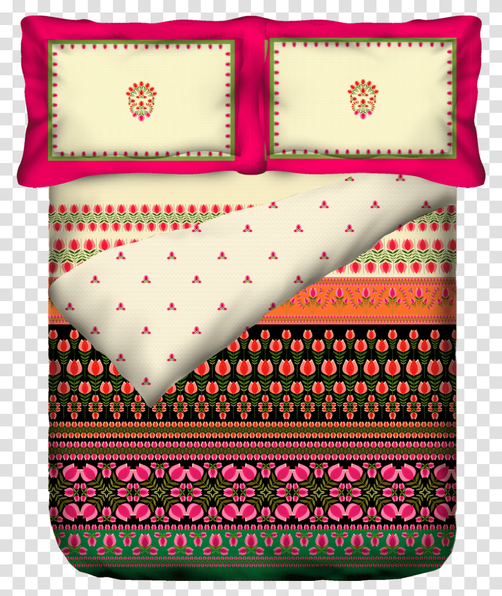 Manish Arora Comforter King Size Bed Sheet, Rug, Blanket, Cushion Transparent Png