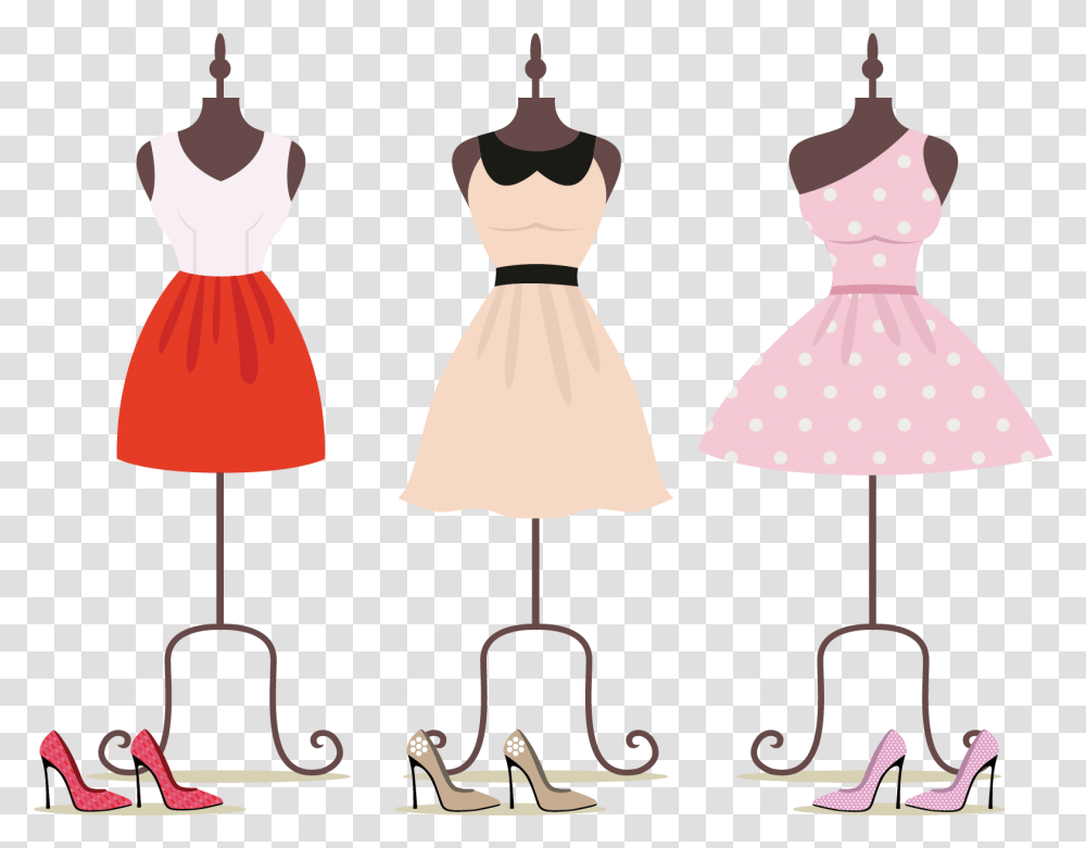 Mannequin Clothes In Hanger Clipart, Dress, Apparel, Lamp Transparent Png