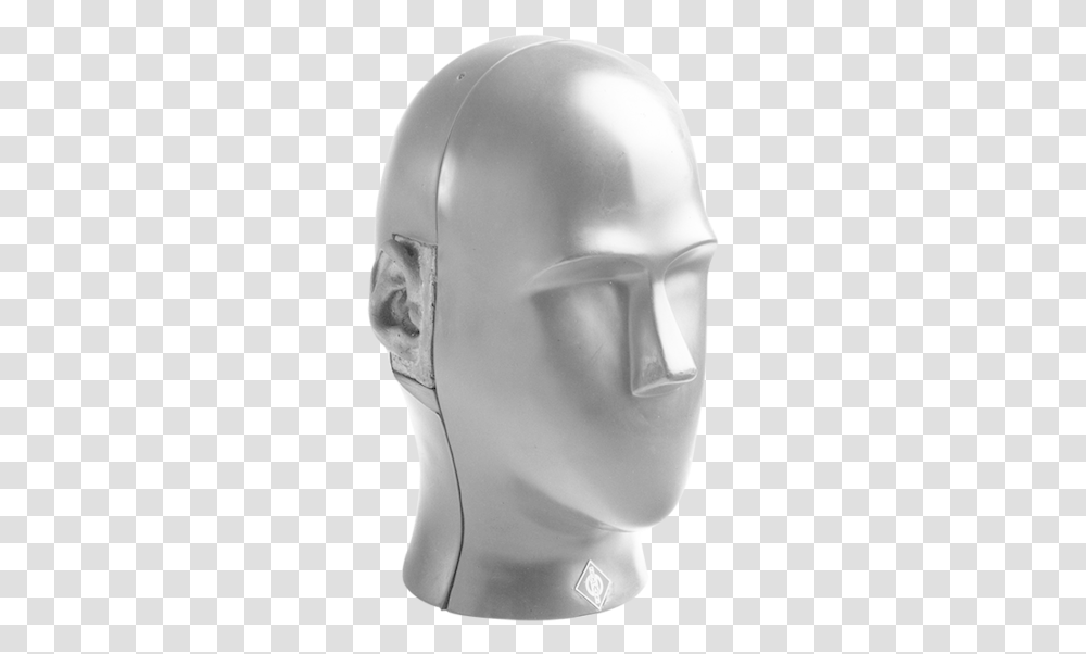 Mannequin Head While Older Dummy Head Microphones For Adult, Helmet, Clothing, Apparel, Sculpture Transparent Png