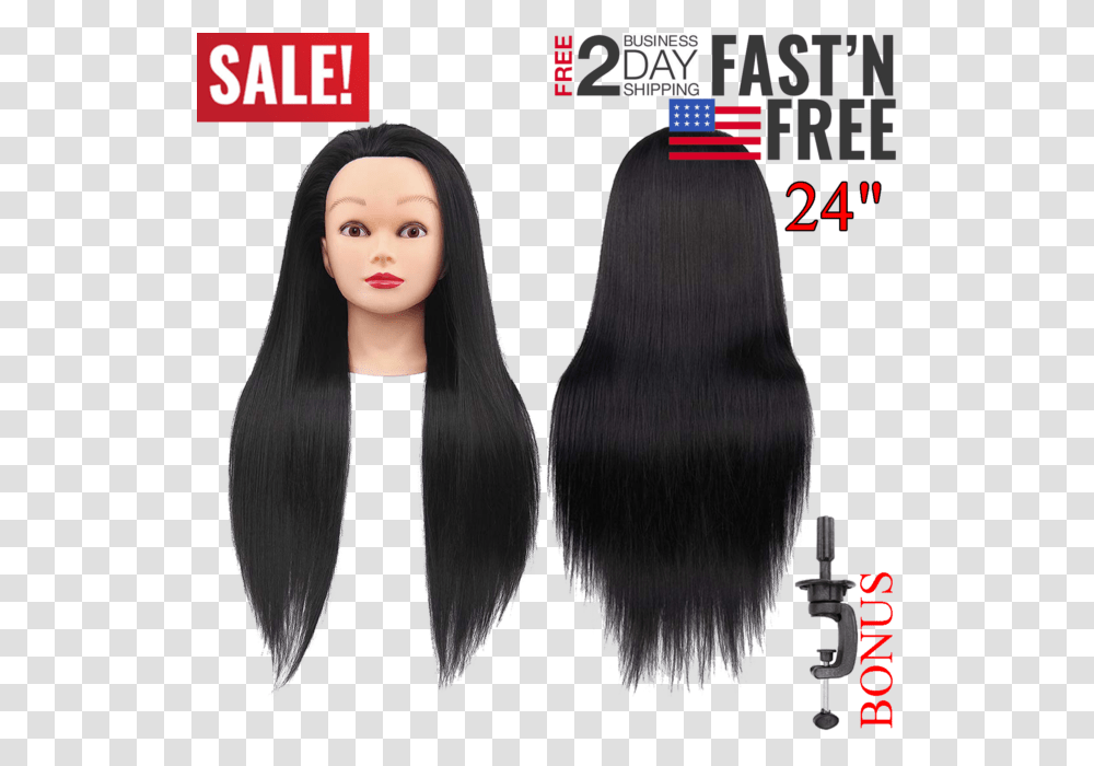 Mannequin Head With Hair Female Cosmetology Manikin Lace Wig, Person, Human Transparent Png