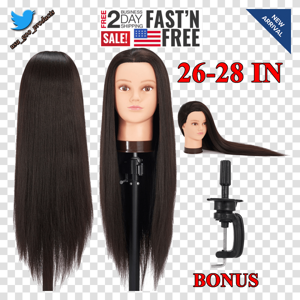 Mannequin Head With Hair Female Makeup Cosmetology Hair, Appliance, Person, Human, Brush Transparent Png