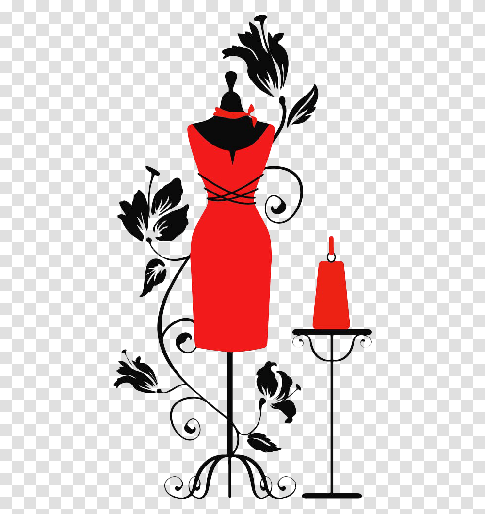 Mannequin Royalty Free Dress Form Clip Art Cartoon Sewing Mannequin Dress, Label, Floral Design Transparent Png