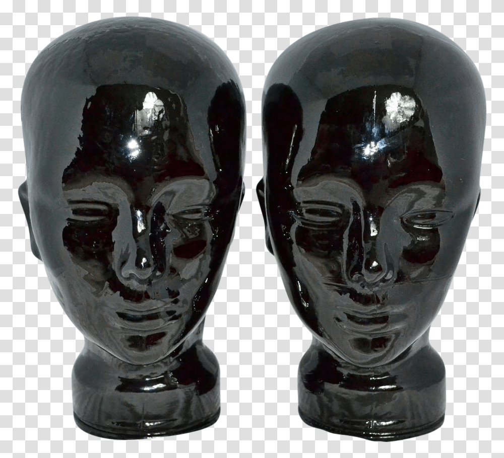 Mannequins Glass Black Mannequin Head, Goblet, Crystal, Figurine Transparent Png