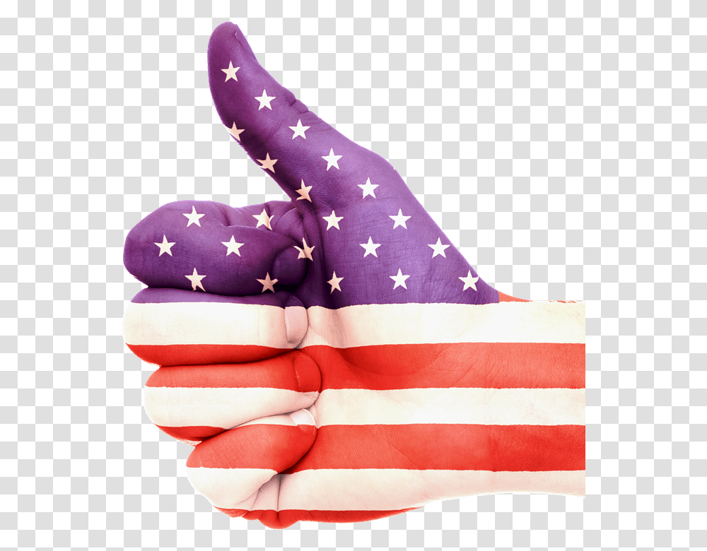 Mano Bandera Amrica U S Estados Unidos American American Flag Thumbs Up, Apparel, Pants Transparent Png