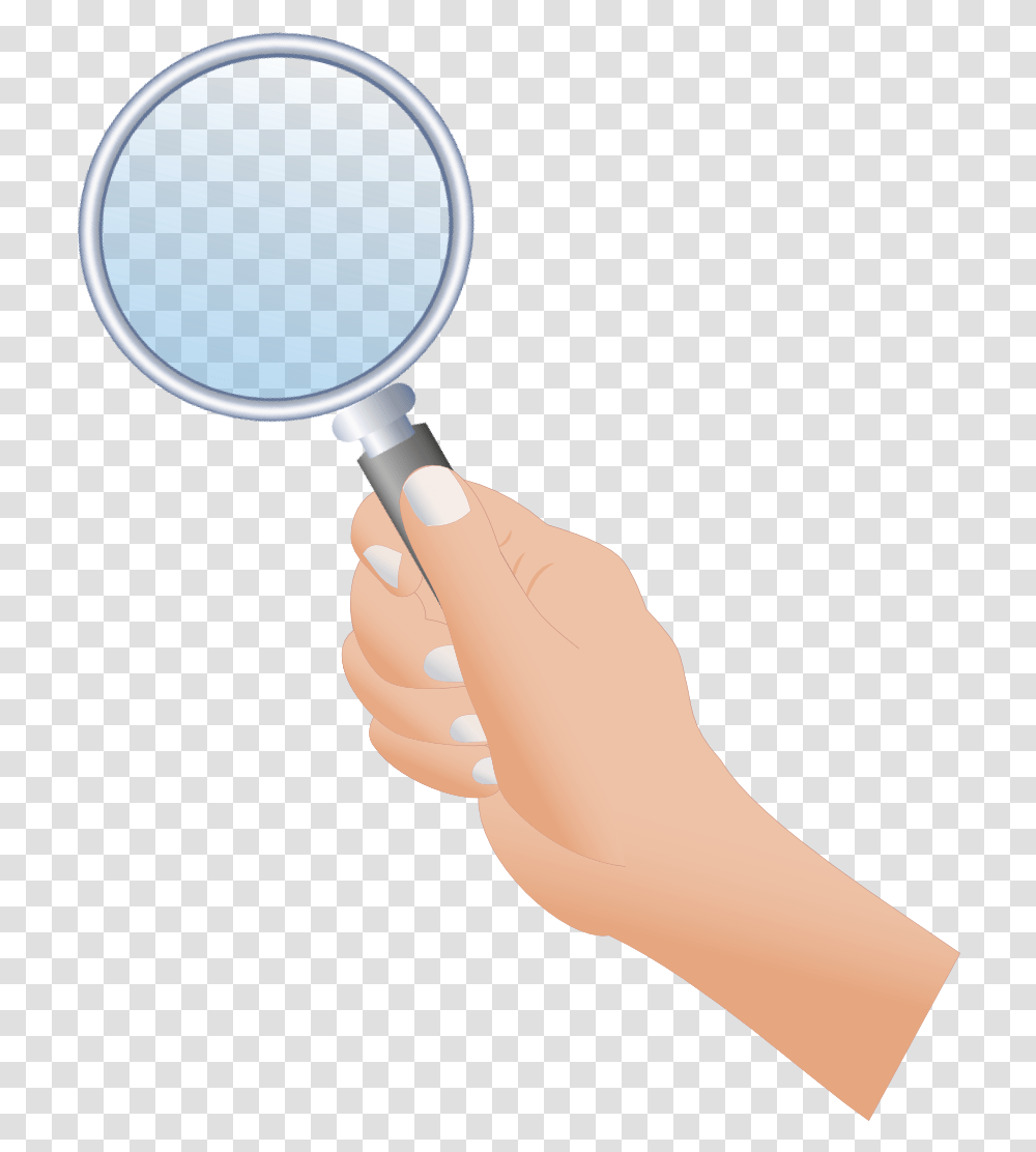 Mano Lupa Guardiafuochi Mirror, Magnifying, Person, Human, Scissors Transparent Png