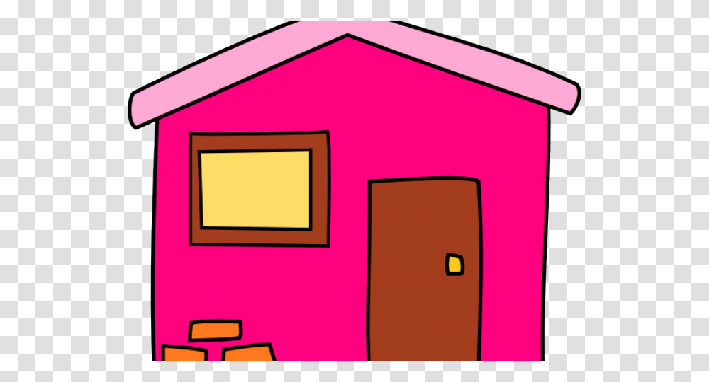 Mansion Clipart Cartoon Pink House, Housing, Building, Mailbox, Letterbox Transparent Png