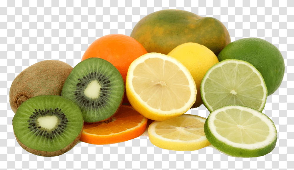 Mansuwiki Kiwi Kiwi And Lime, Plant, Fruit, Food, Citrus Fruit Transparent Png