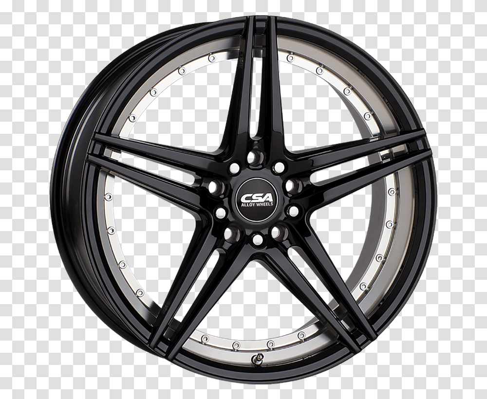 Manta Gloss Black Machined Csa Manta Wheels, Tire, Car Wheel, Spoke, Alloy Wheel Transparent Png