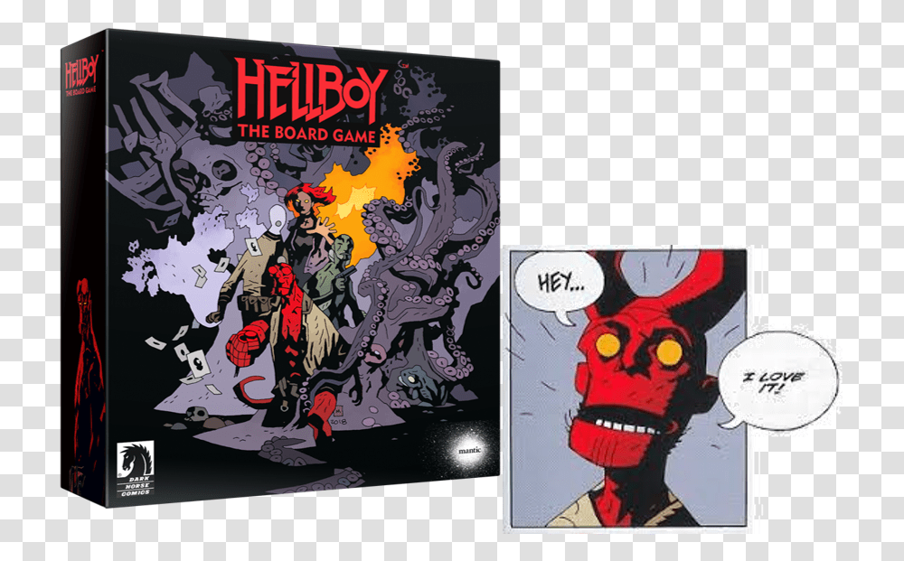 Mantic Games Yearold Hellboy's Onboard Hellboy Board Game Art, Comics, Book, Poster, Advertisement Transparent Png