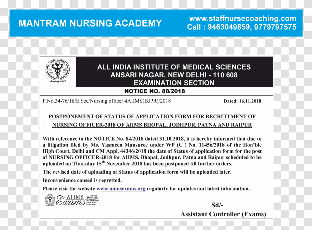 Mantram Nursing Academy Aiims Delhi, Advertisement, Flyer, Poster, Paper Transparent Png
