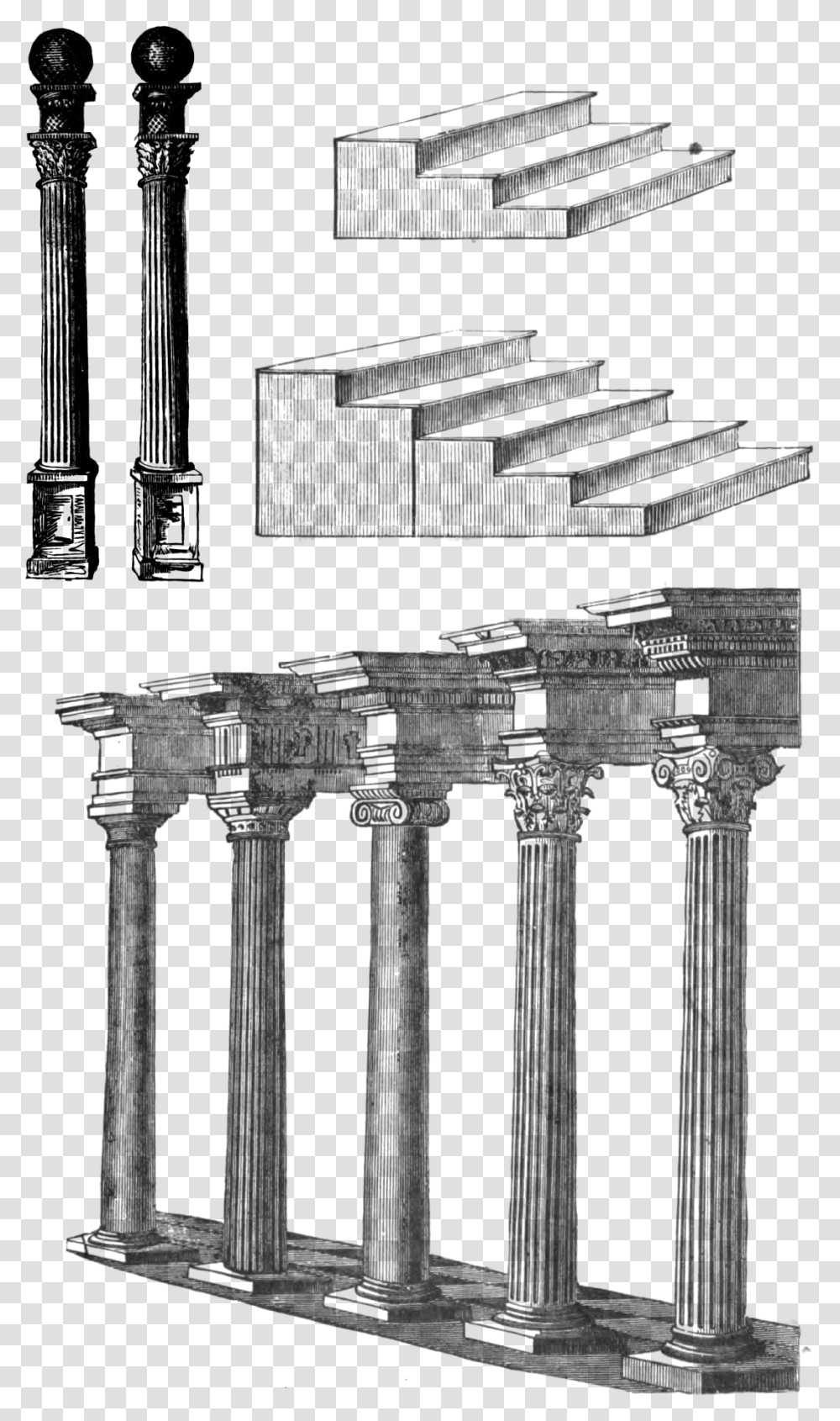 Manual Of The Lodge P36 Column, Architecture, Building, Pillar, Temple Transparent Png