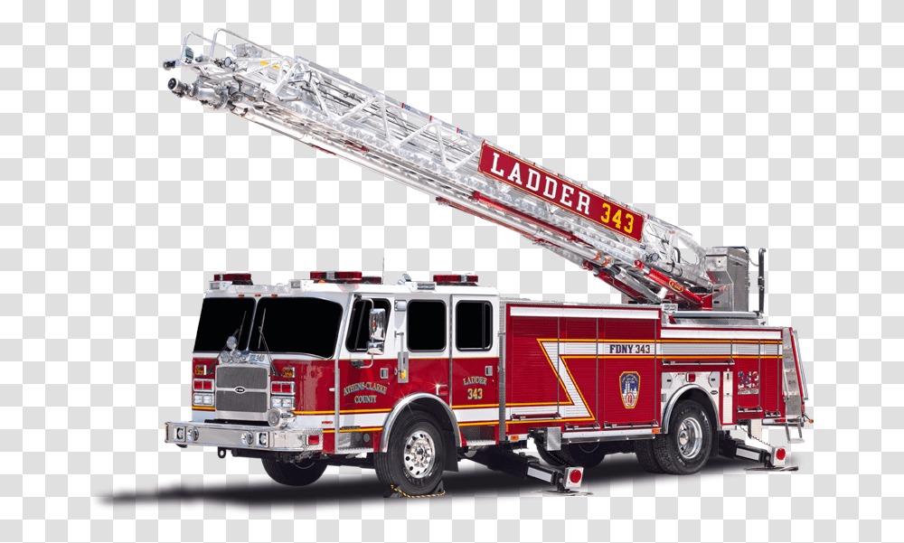 Manueverable And Capable Fdny Fire Trucks Ladder, Vehicle, Transportation, Construction Crane, Fire Department Transparent Png