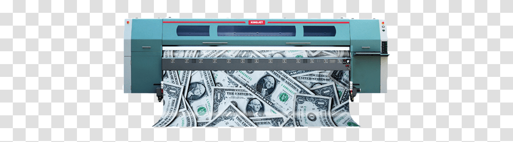 Manufacture Kingjet Spectra Starfire 1024 Head Printer Dollar Bill, Money Transparent Png