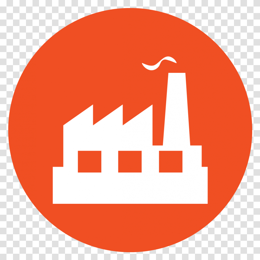 Manufacturing Icon Manufacturing Plant Icon Circle Factory Icon, First Aid, Text, Hand Transparent Png