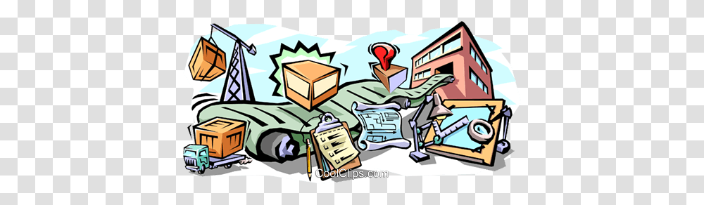 Manufacturing Royalty Free Vector Clip Art Illustration, Book, Furniture, Comics Transparent Png