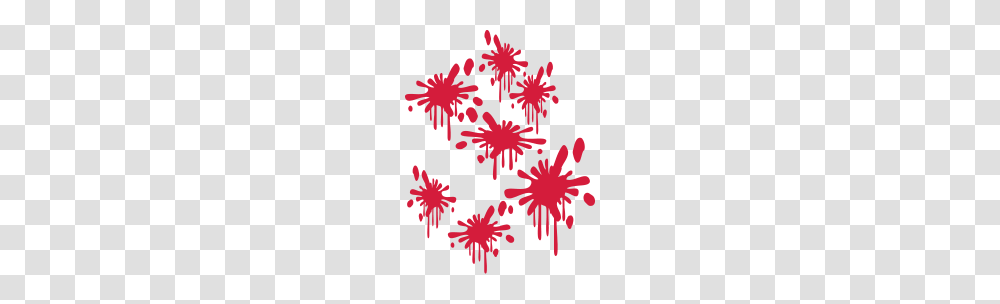 Many Blood Spatter Paint Splashes Klexe Paintball, Snowflake, Floral Design Transparent Png