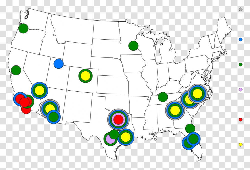 Many Drive In Theaters Are Left, Plot, Map, Diagram, Tennis Ball Transparent Png