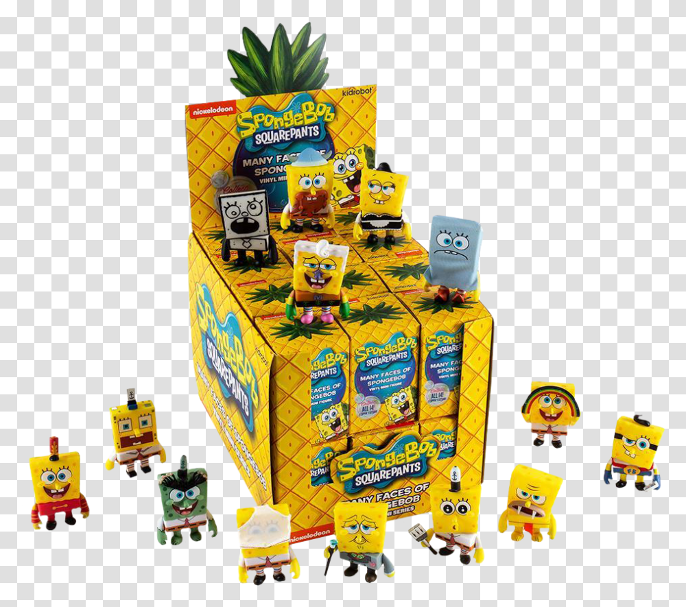 Many Faces Of Spongebob, Toy, Food, Birthday Cake, Dessert Transparent Png