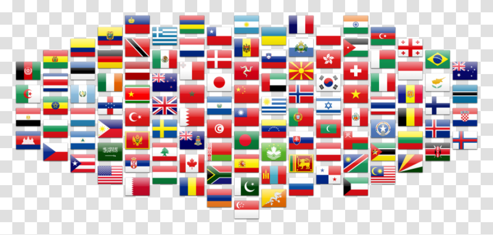 Many Many Flags Divided Nations, Pattern, Modern Art Transparent Png
