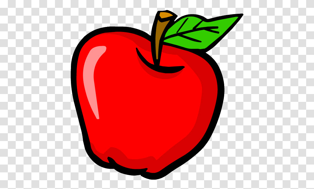 Manzana Educativa Image With No Clipart School Apple, Plant, Food, Fruit, Vegetable Transparent Png