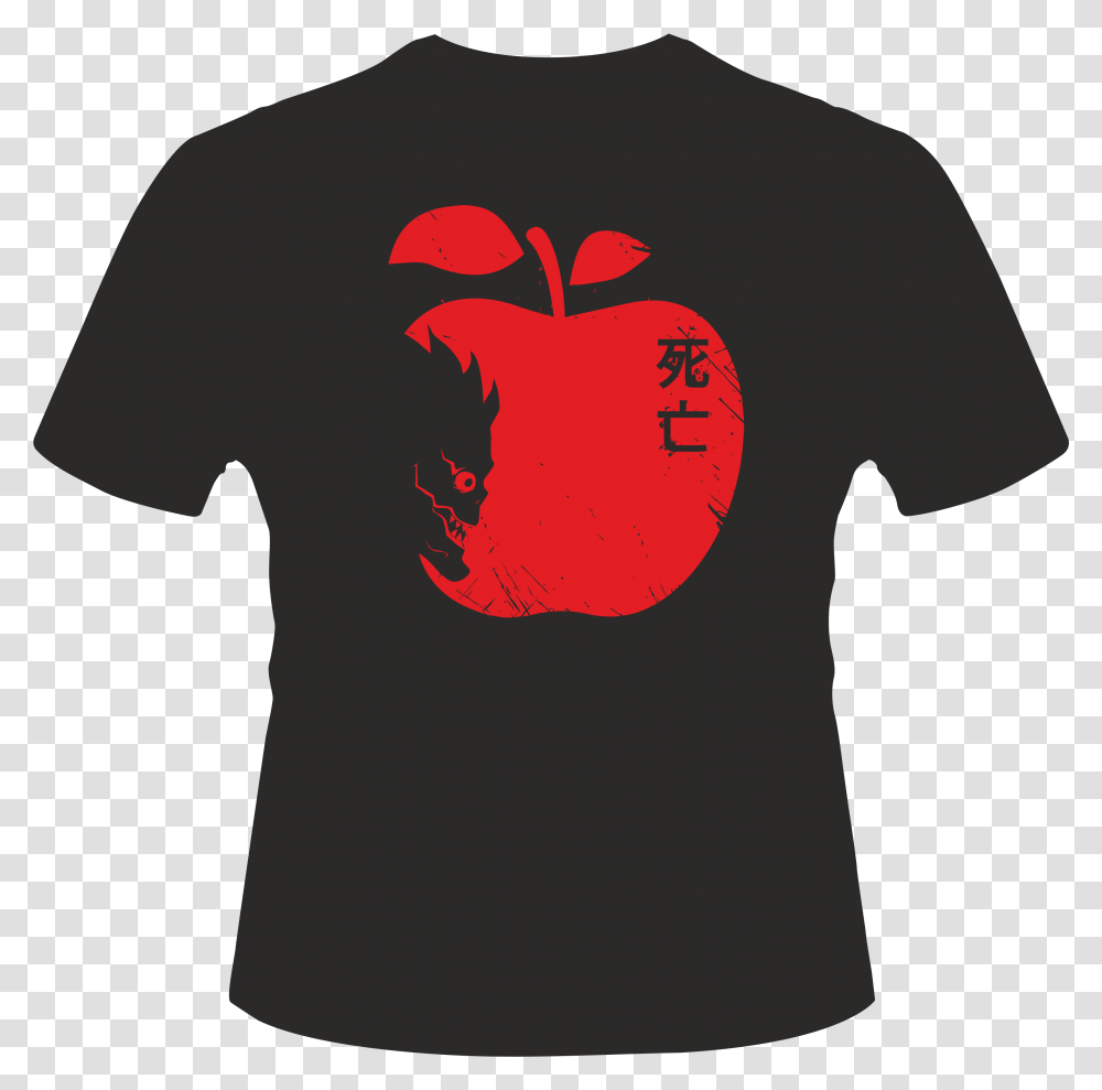 Manzana Kamis Tas Personalizacion Death Note Apple, Clothing, Apparel, T-Shirt, Plant Transparent Png