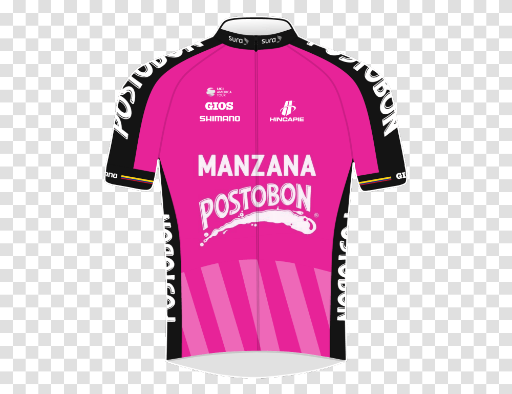 Manzana Postobon Team Tour Of The Alps Sports Jersey, Clothing, Apparel, Shirt, T-Shirt Transparent Png