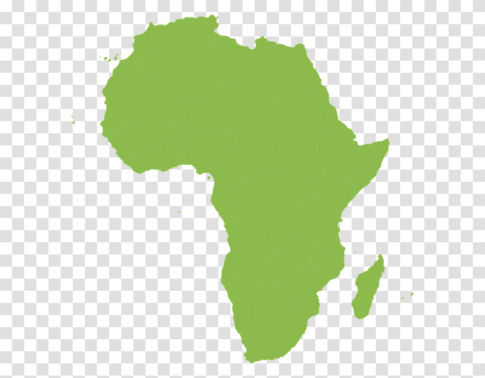 Map Africa Continent Rotated Silhouette Green Africa Continent Green, Diagram, Atlas, Plot, Land Transparent Png