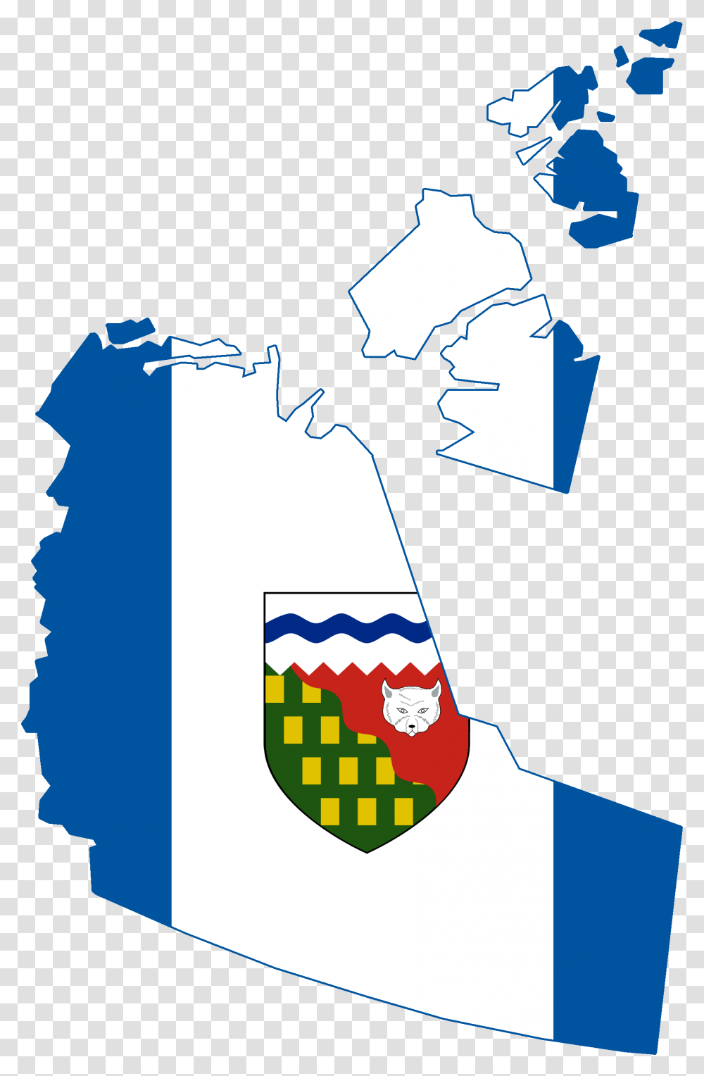 Map And Flag Of Northwest Territories, Logo Transparent Png