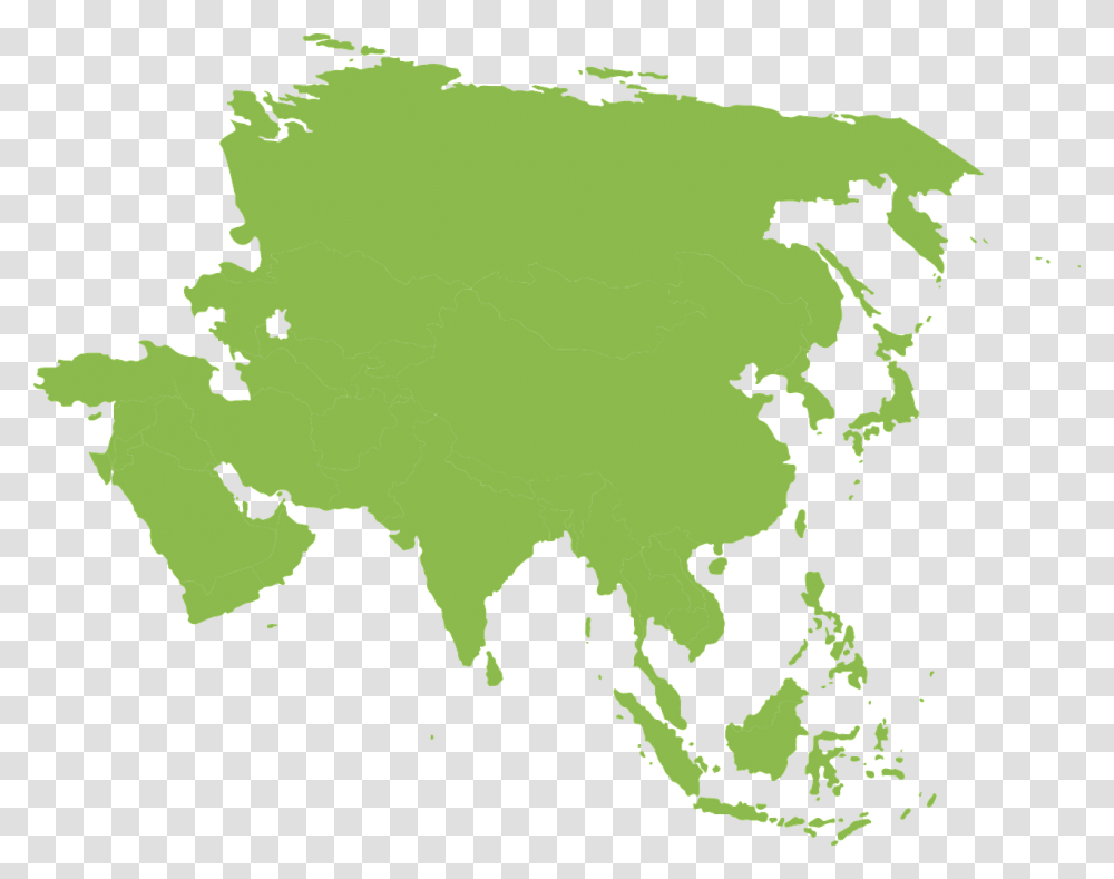 Map Asia Continent Free Picture Asia Map Background, Leaf, Plant, Green, Tree Transparent Png