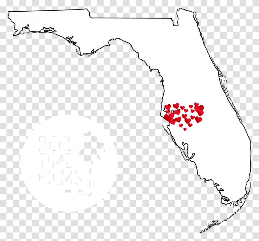 Map Florida Clipart, Stencil, Silhouette Transparent Png