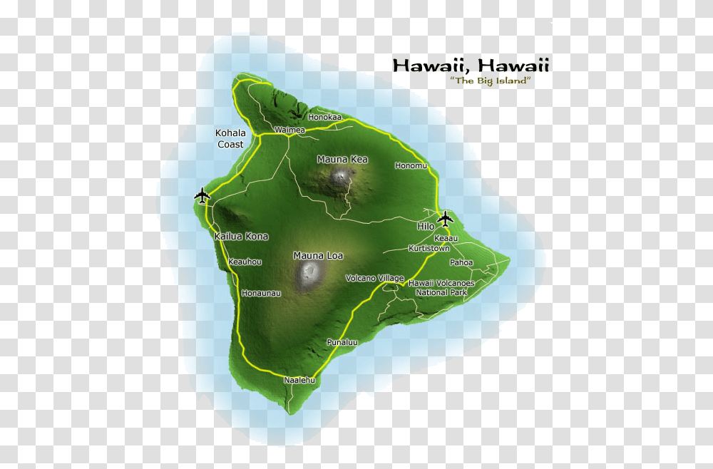 Map Hawaii Mt Waialeale Map, Land, Outdoors, Nature, Shoreline Transparent Png