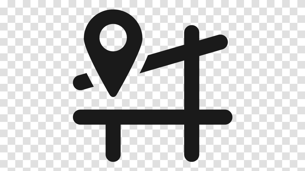 Map Icon Sign, Cross, Alphabet Transparent Png