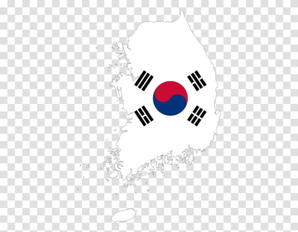 Map Korean Korean Flag In Country, Logo Transparent Png
