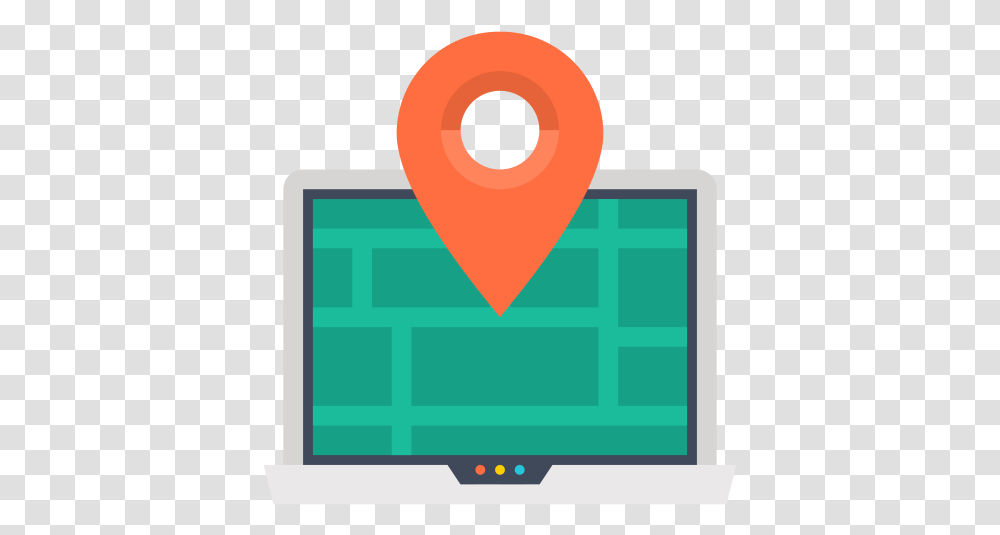 Map Laptop Marker Free Icon Map On Laptop Icon, Word, Number, Symbol, Text Transparent Png