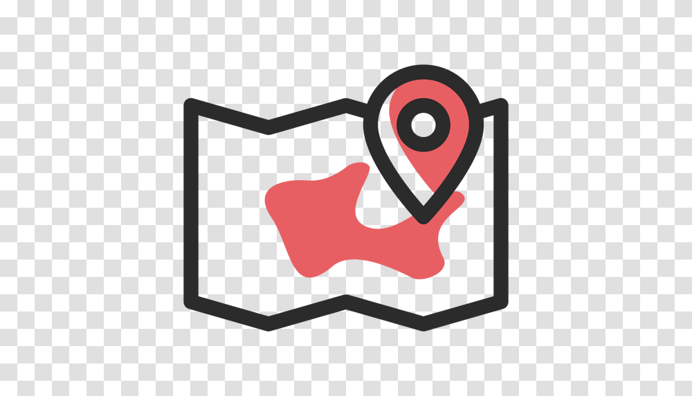 Map Location Colored Stroke Icon, Hand, Heart Transparent Png