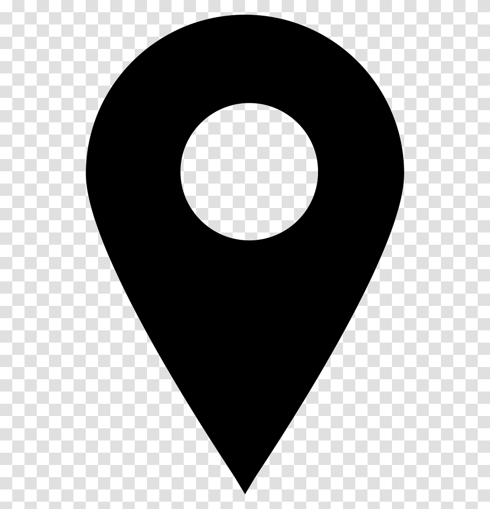 Map Marker Location Icon Black, Plectrum, Moon, Outer Space, Night Transparent Png