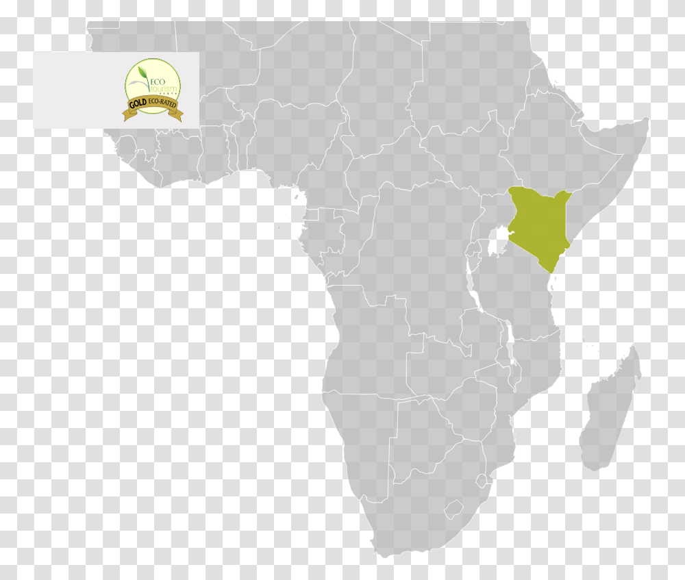 Map Of Africa Highlighting Kenya, Diagram, Plot, Atlas, Vegetation Transparent Png