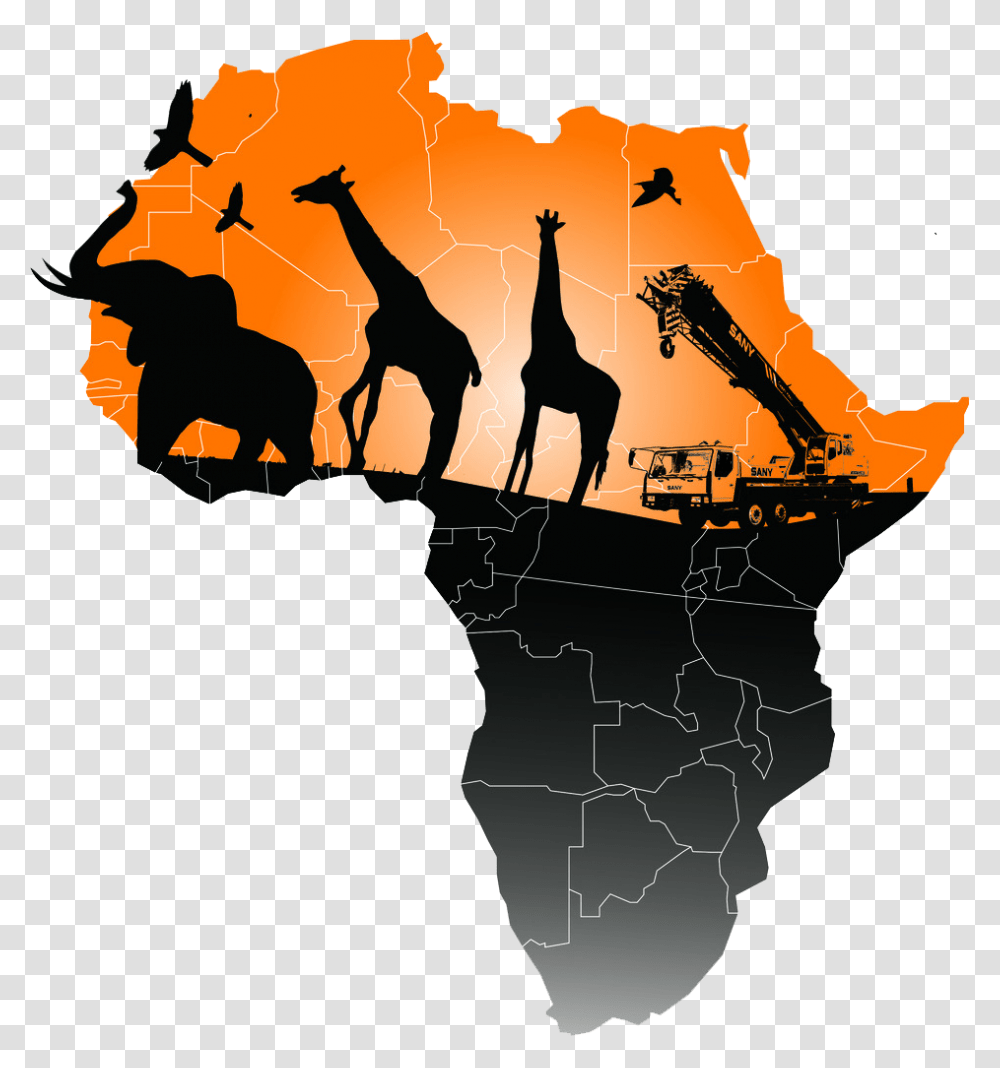 Map Of Africa Image Map Of Africa, Diagram, Atlas, Plot, Giraffe Transparent Png