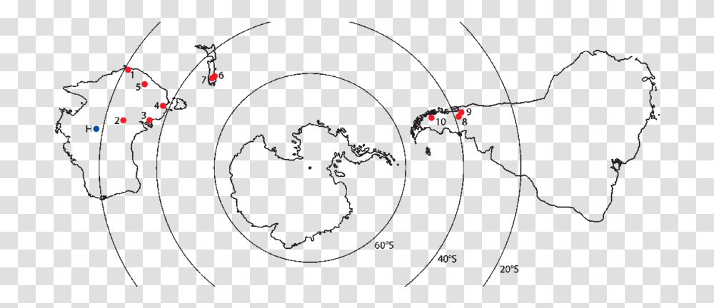Map Of Australia New Zealand Antarctica And South Map Antarctica And South America, Astronomy, Outer Space, Universe, Planet Transparent Png