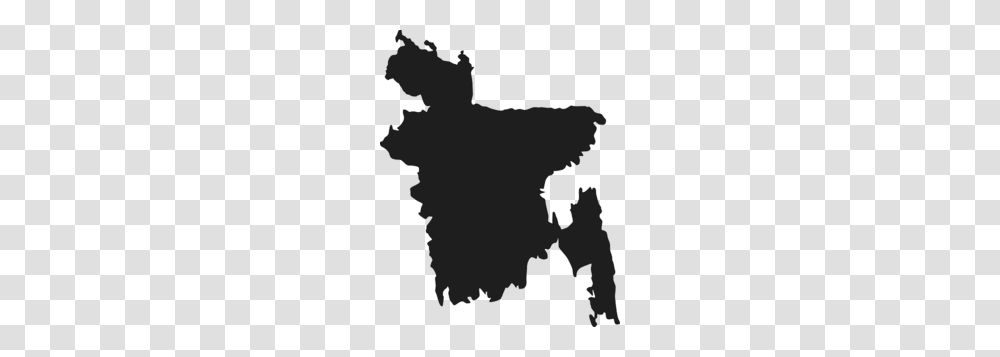 Map Of Bangladesh Clip Art, Silhouette, Person, People Transparent Png
