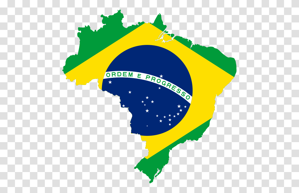 Map Of Brazil With Flag, Plot, Poster, Outdoors Transparent Png